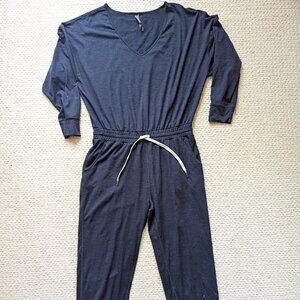 Vuori Women's Lux Performance Jumpsuit in Midnight Heather